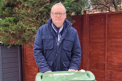 Councillor Declan Wilson is concerned about cuts to the garden waste service by stealth