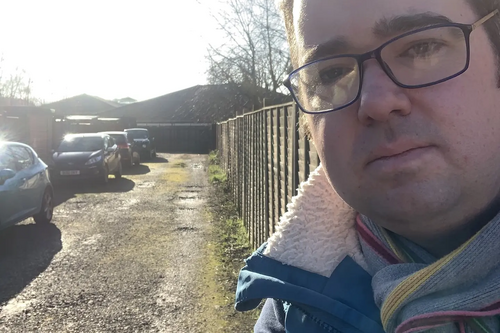 Councillor Sebastian Field in Thornhill Close