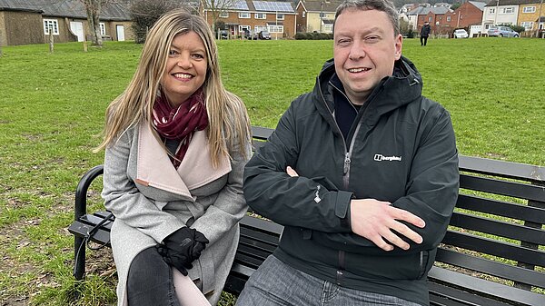 Councillor Caroline Courtney and Richard Price are part of the Liberal Democrat team for Tuffley