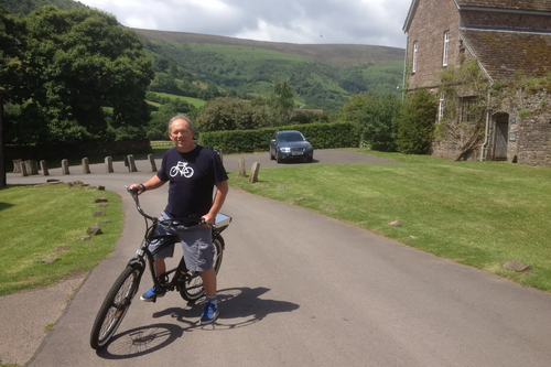 Ian Dobie on his bike