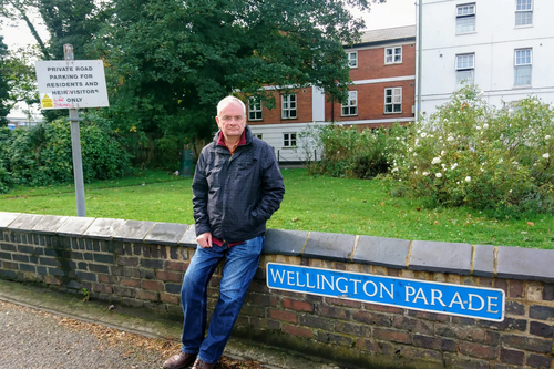 Jeremy Hilton at the Wellington Parade garden
