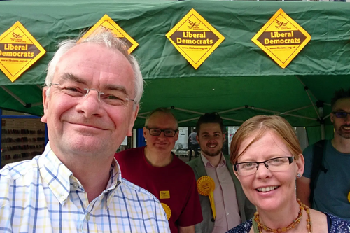 Jeremy Hilton & Rebecca Trimnell with team at Gloucester Day 2018