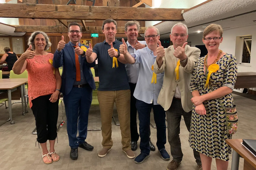 Celebrating Barnwood and Podsmead by-election wins