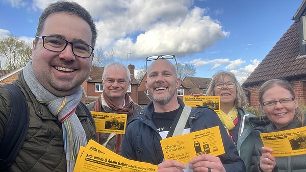 Adam Gatier is part of the Lib Dem team in Abbeydale