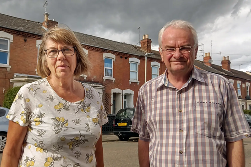 Angela Conder and Jeremy Hilton in Oxford Road