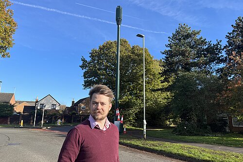 The 5G mast now blends in with its surroundings
